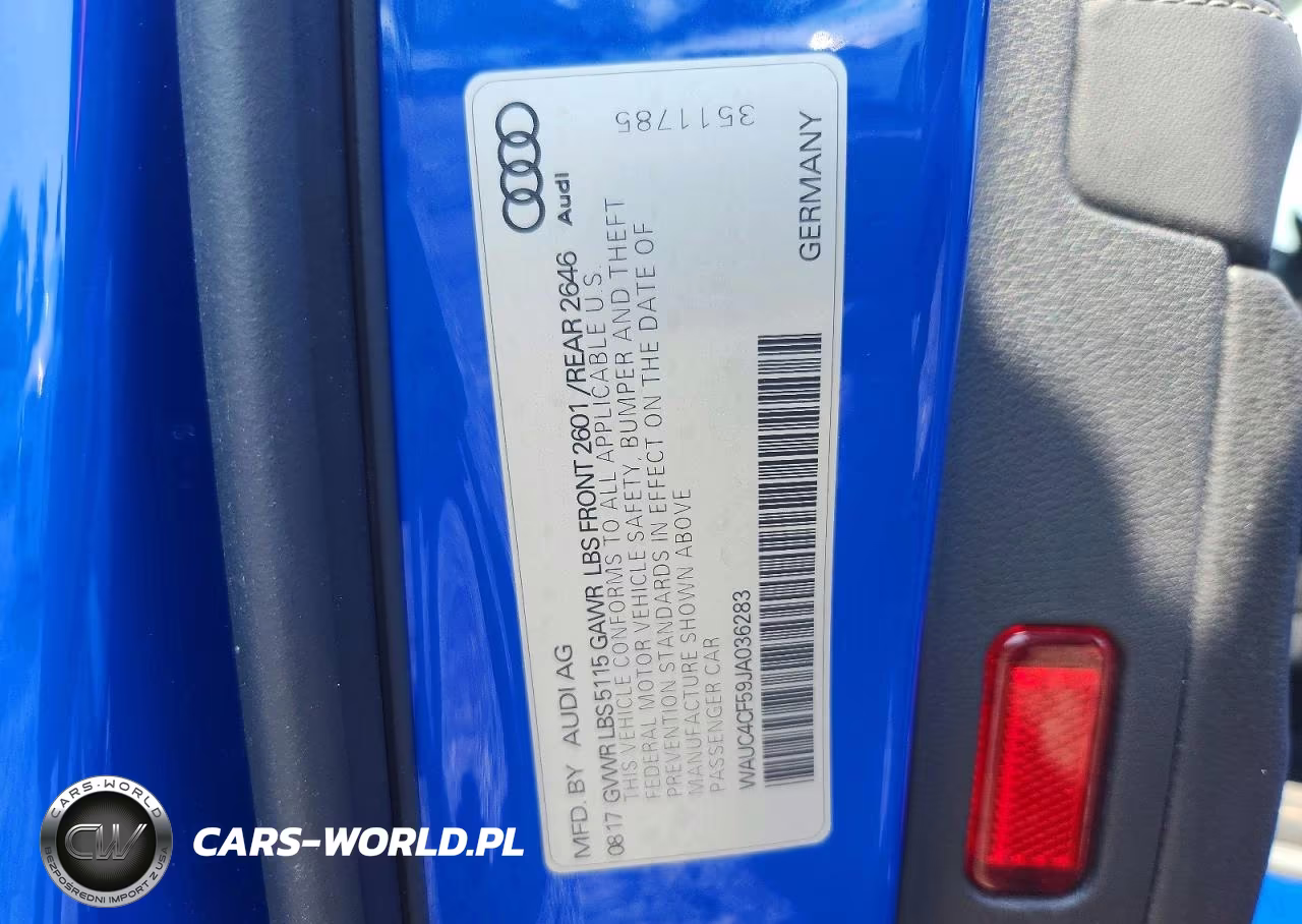 2018 Audi S5 Prestige VIN:WAUC4CF59JA036283 - 13