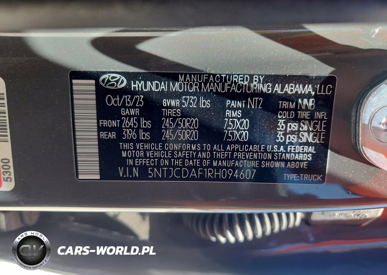 2024 Hyundai Santa Cruz Night VIN:5NTJCDAF1RH094607 - 12