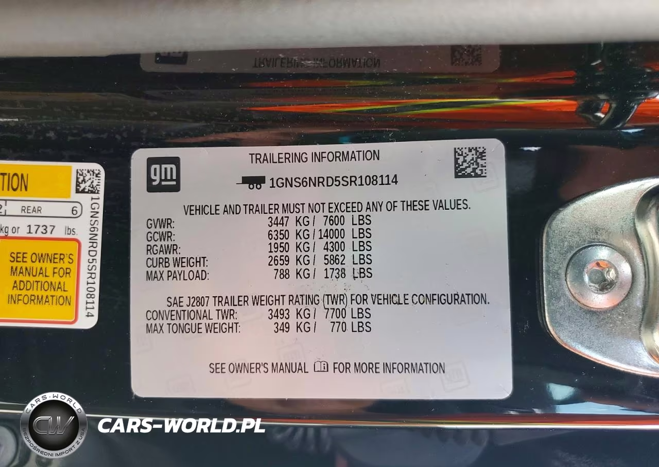 2025 Chevrolet Tahoe K1500 Lt VIN:1GNS6NRD5SR108114 - 14