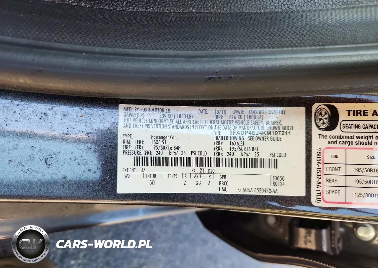 2019 Ford Fiesta Se VIN:3FADP4EJ4KM107211 - 13