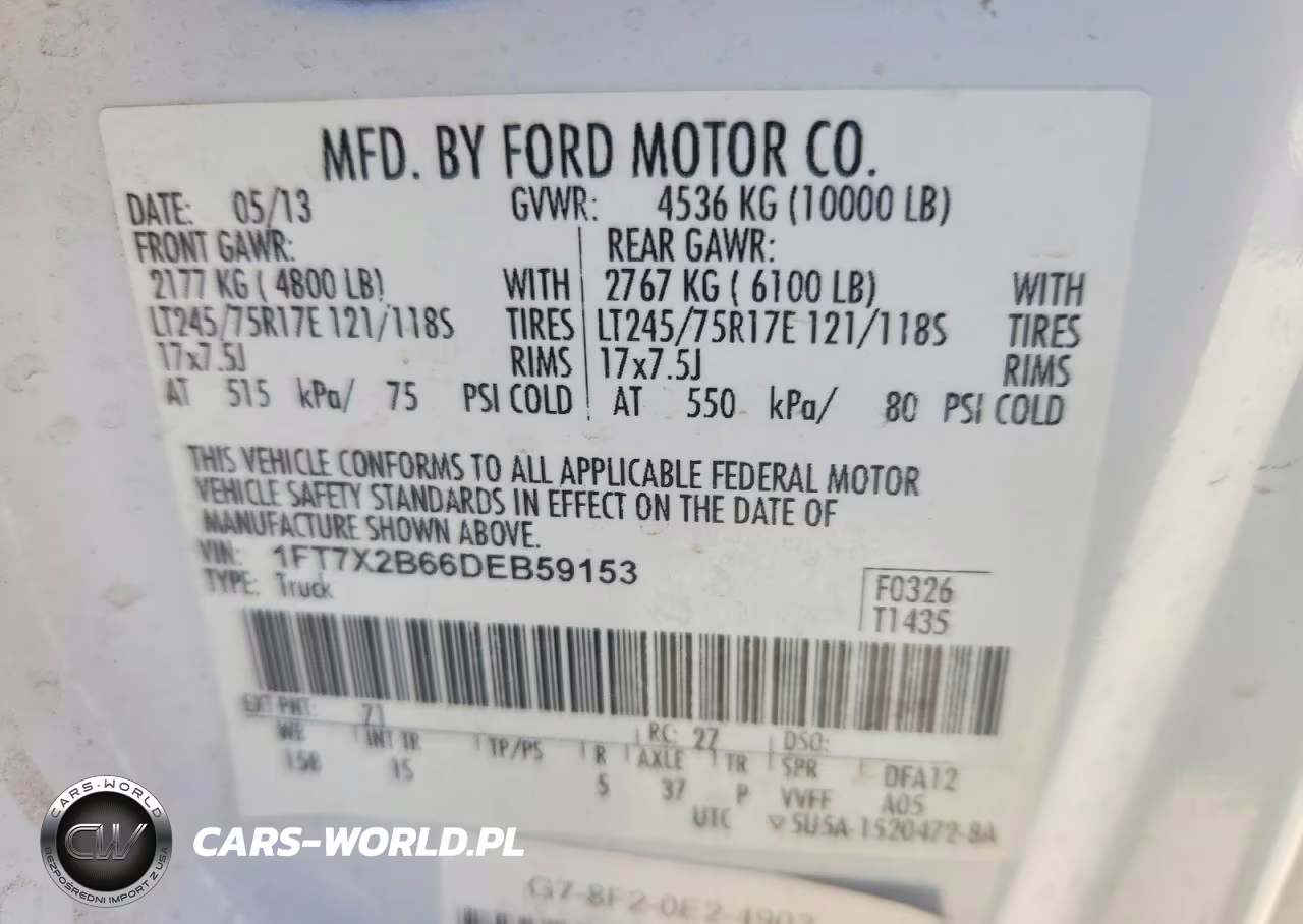 2013 Ford F250 Super Duty VIN:1FT7X2B66DEB59153 - 13