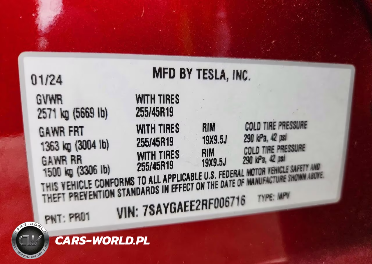 2024 Tesla Model Y VIN:7SAYGAEE2RF006716 - 13