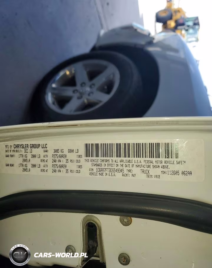 2013 Ram 1500 St VIN:1C6RR7FT3DS549345 - 12