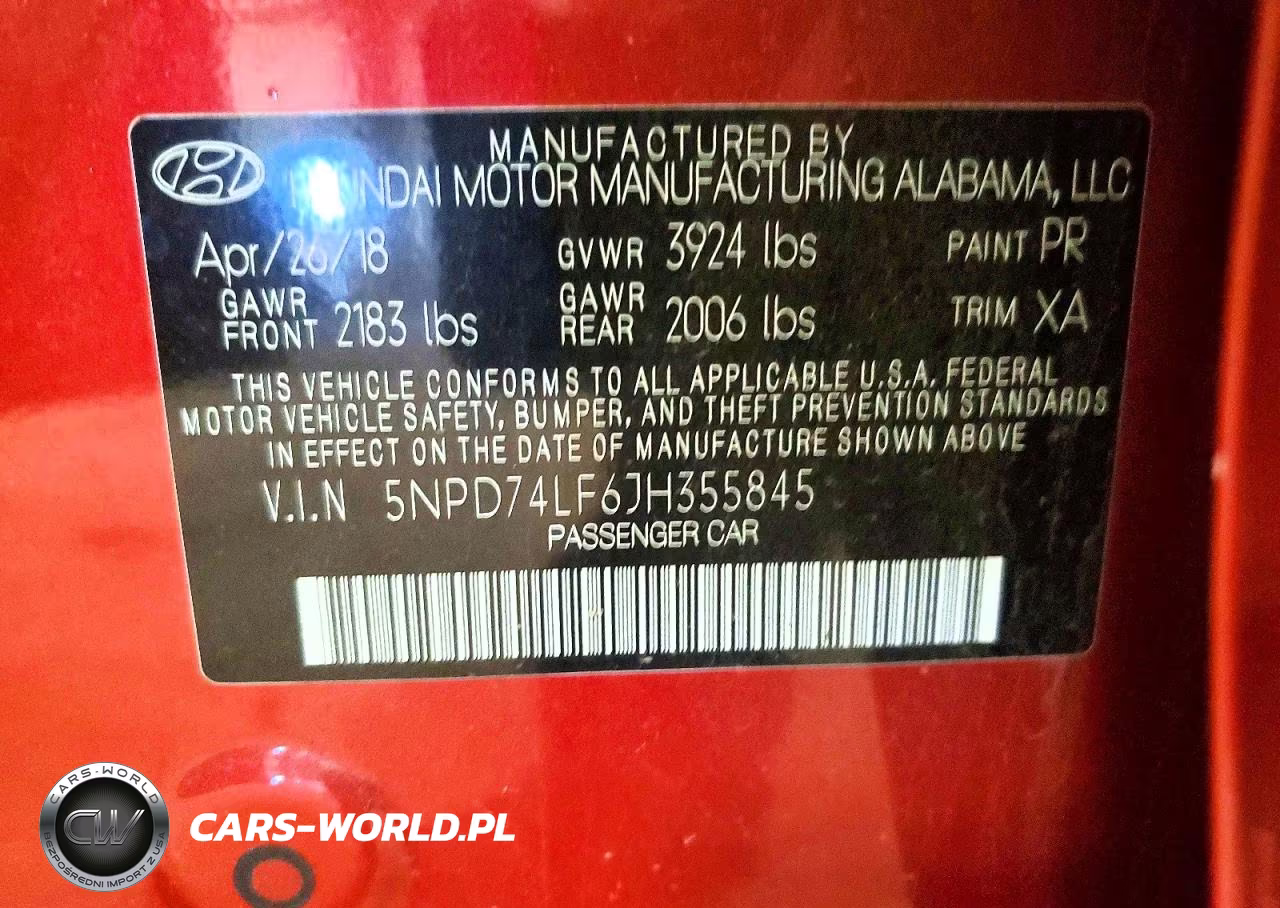 2018 Hyundai Elantra Se VIN:5NPD74LF6JH355845 - 12