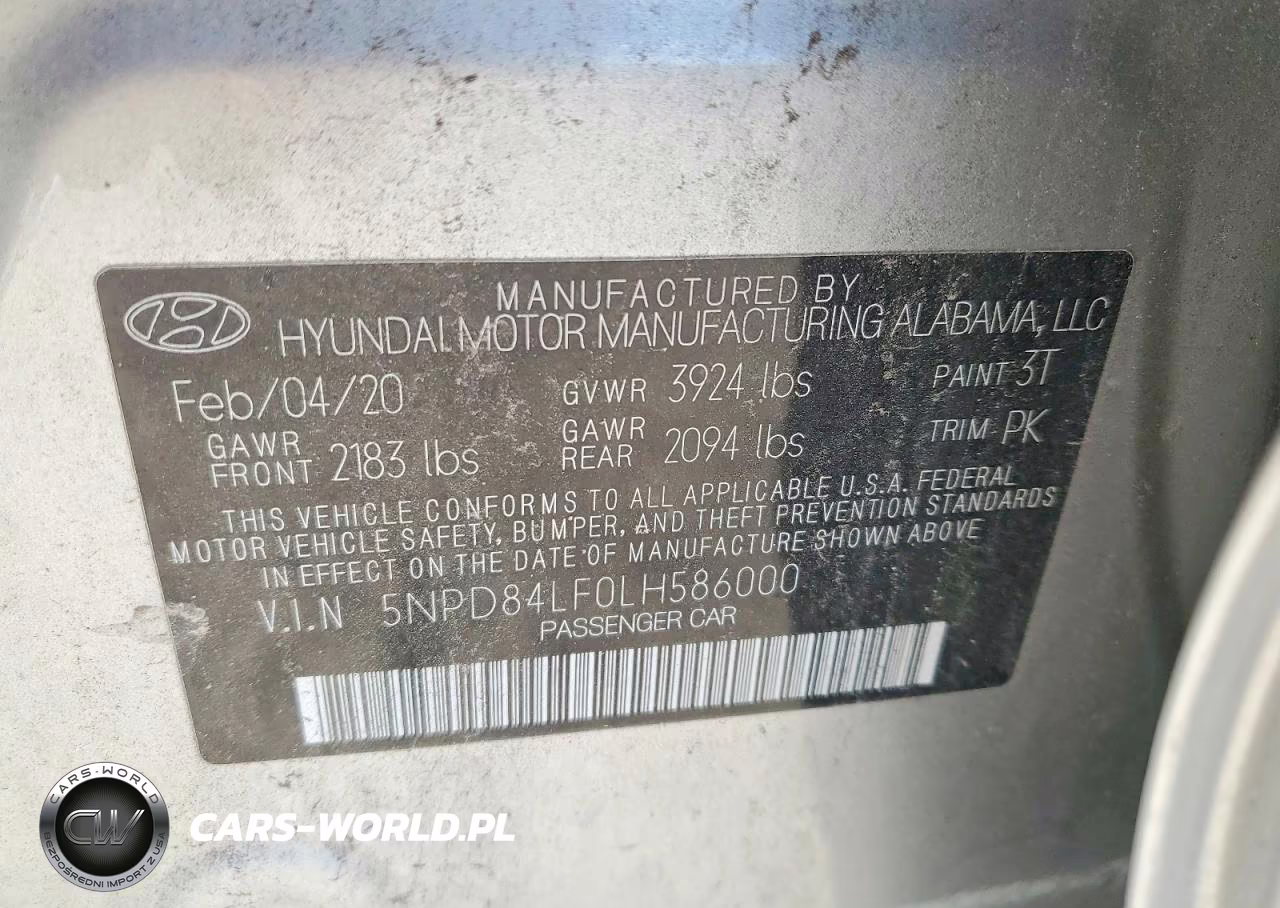 2020 Hyundai Elantra Sel VIN:5NPD84LF0LH586000 - 12