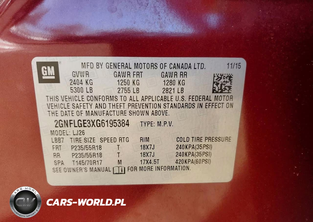 2016 Chevrolet Equinox Ltz VIN:2GNFLGE3XG6195384 - 13