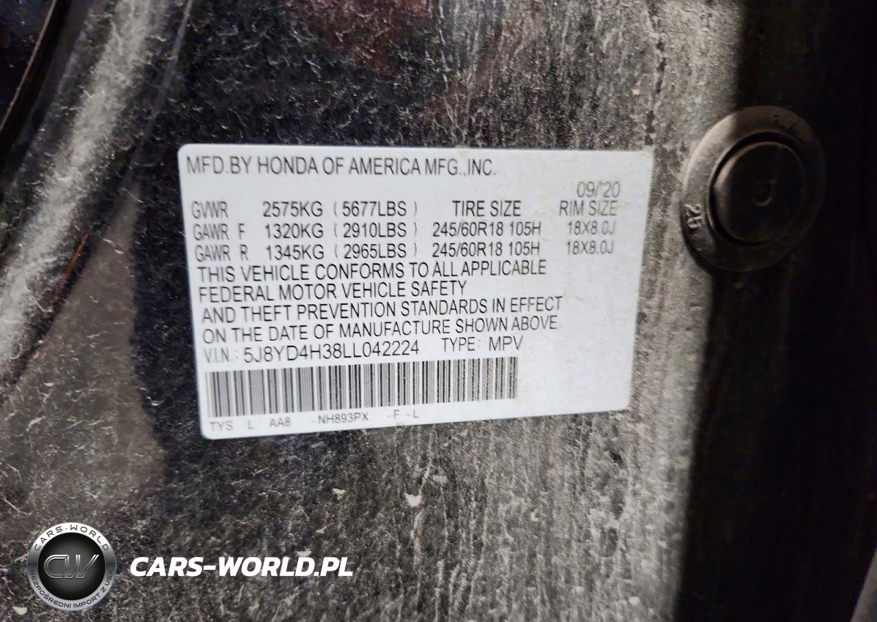 2020 Acura Mdx VIN:5J8YD4H38LL042224 - 13