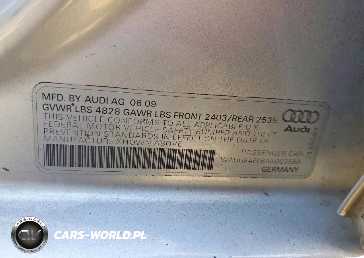 2010 Audi A4 Premium Plus VIN:WAUHFAFL6AN003589 - 13