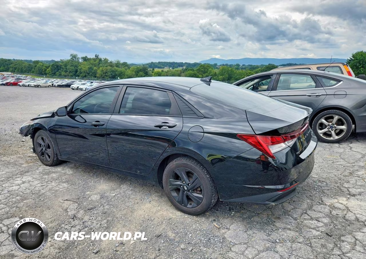 2021 Hyundai Elantra Blue VIN:KMHLM4AJ9MU005160 - 2