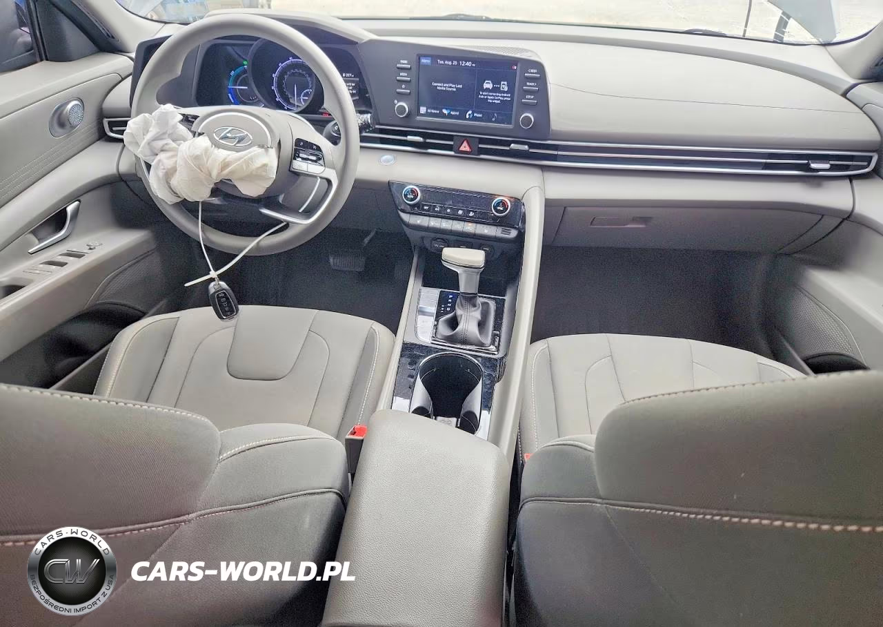 2021 Hyundai Elantra Blue VIN:KMHLM4AJ9MU005160 - 8