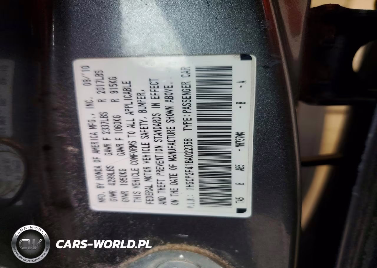 2011 Honda Accord Lxp VIN:1HGCP2F41BA022358 - 13