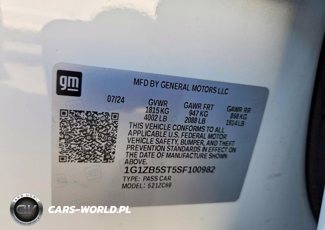 2025 Chevrolet Malibu Ls VIN:1G1ZB5ST5SF100982 - 12