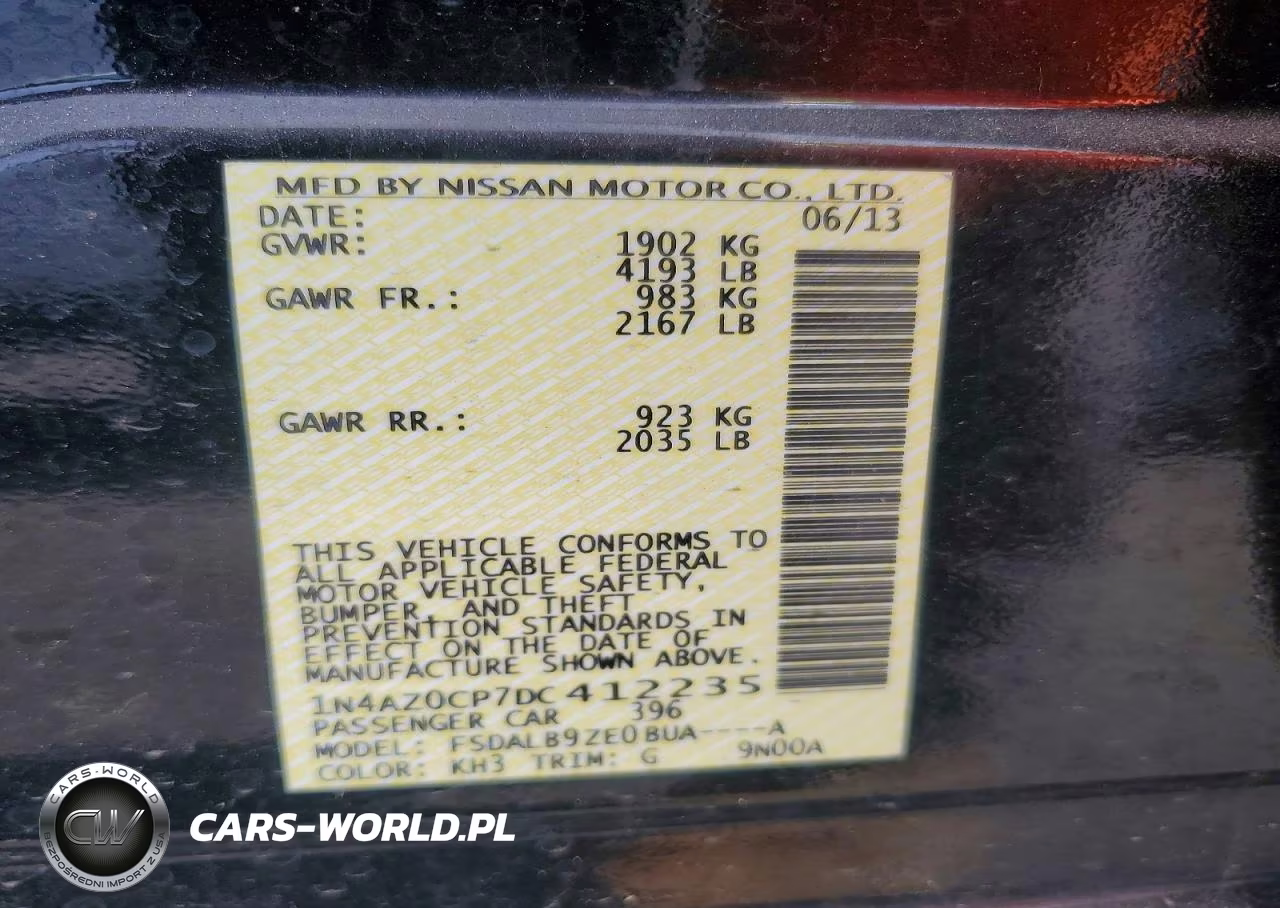 2013 Nissan Leaf S VIN:1N4AZ0CP7DC412235 - 12