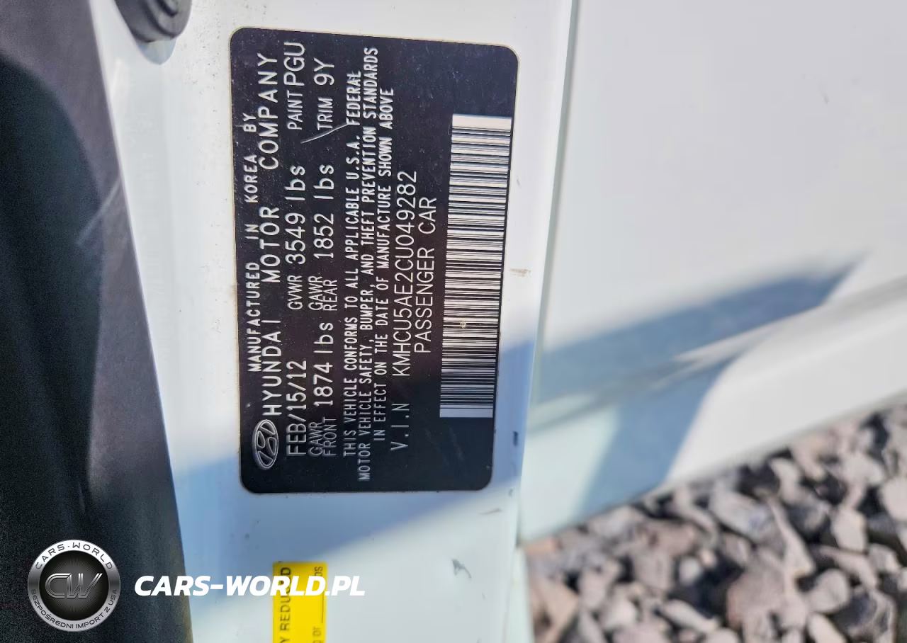 2012 Hyundai Accent Se VIN:KMHCU5AE2CU049282 - 12