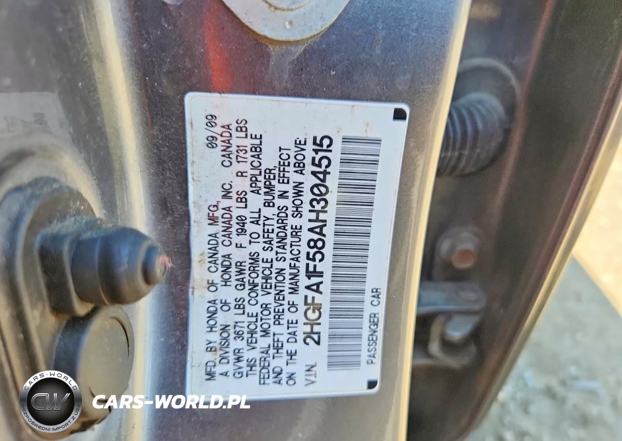 2010 Honda Civic Lx VIN:2HGFA1F58AH304515 - 12