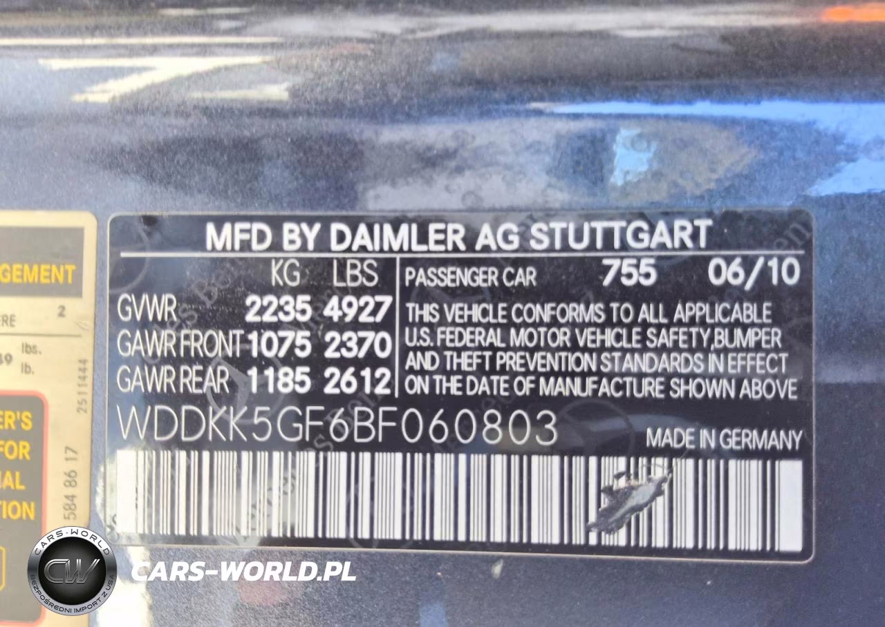 2011 Mercedes-Benz E 350 VIN:WDDKK5GF6BF060803 - 13