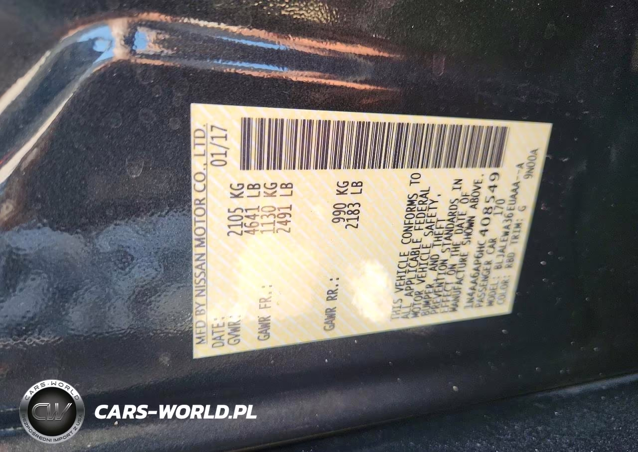 2017 Nissan Maxima 3.5 Sl VIN:1N4AA6AP6HC408549 - 13