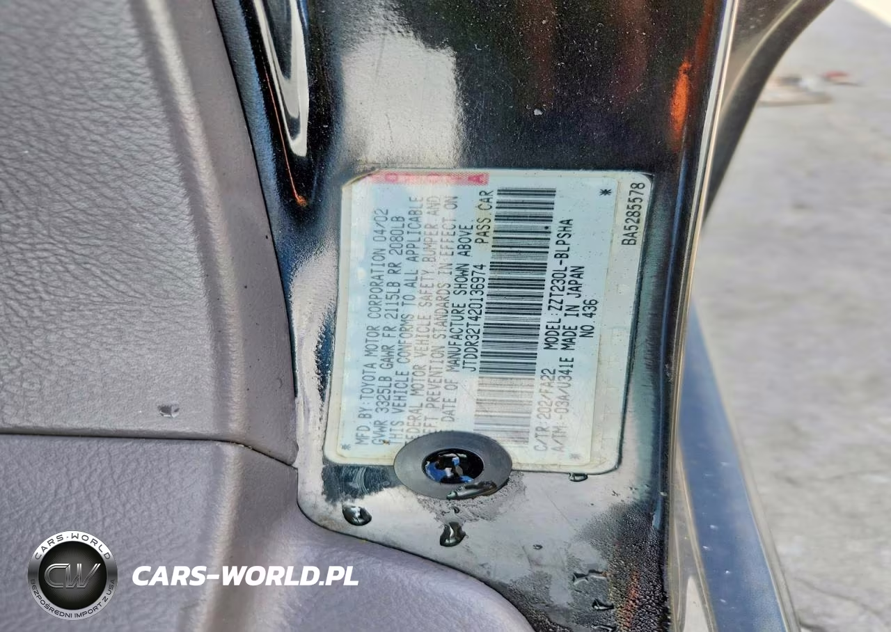 2002 Toyota Celica Gt VIN:JTDDR32T420136974 - 12