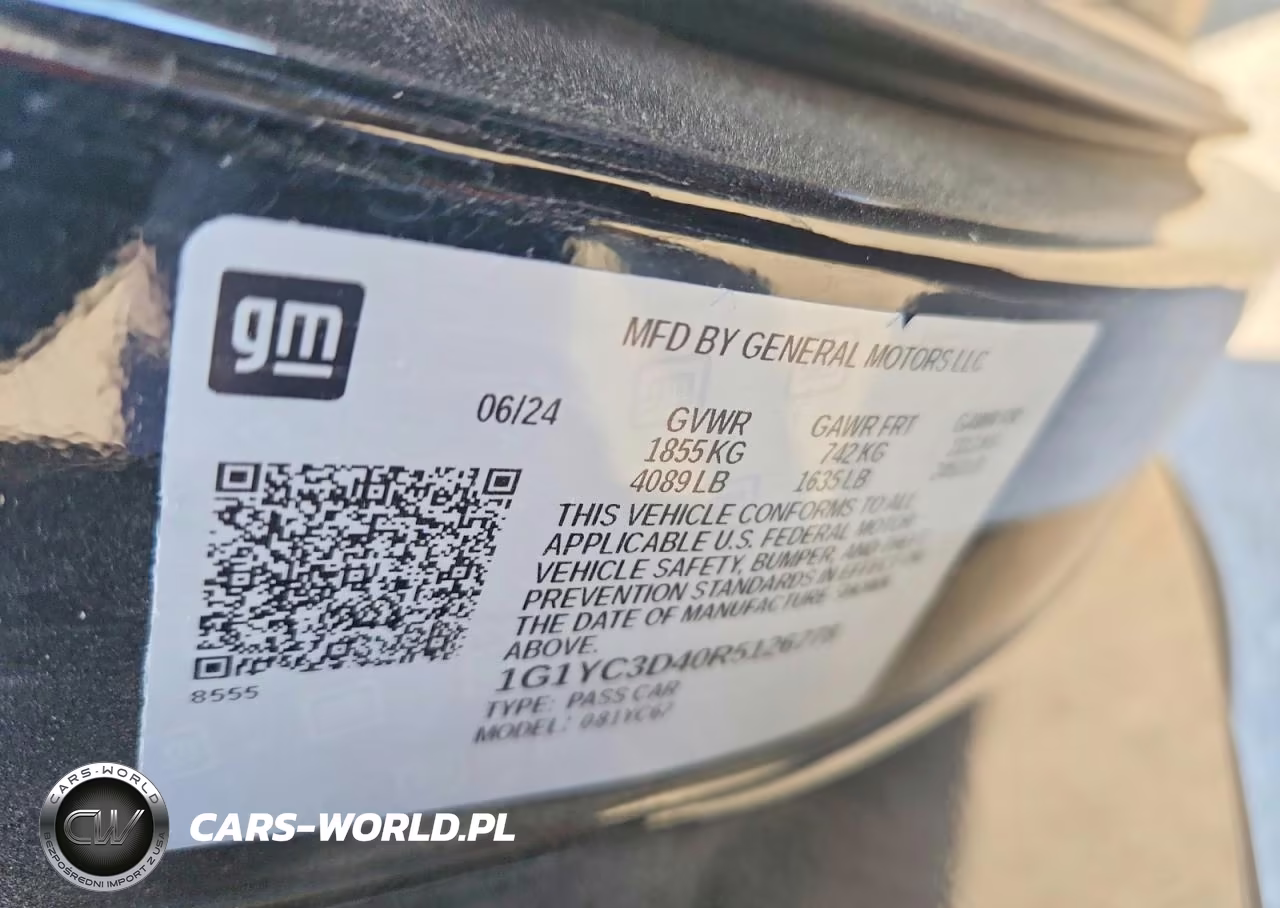 2024 Chevrolet Corvette Stingray 3Lt VIN:1G1YC3D40R5126778 - 12