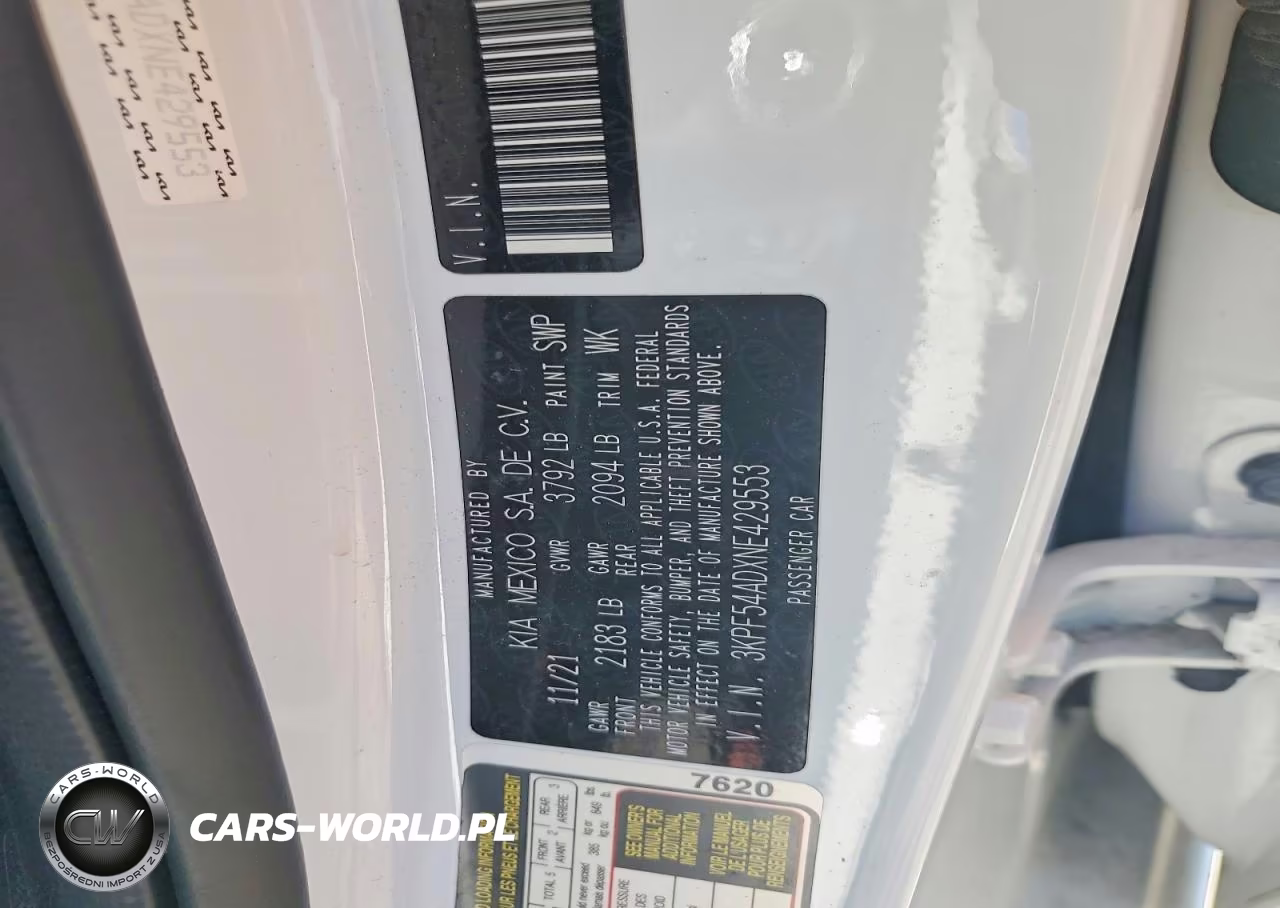 2022 Kia Forte Gt Line VIN:3KPF54ADXNE429553 - 12