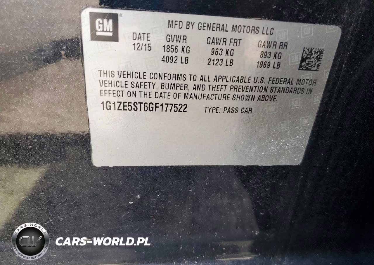 2016 Chevrolet Malibu Lt VIN:1G1ZE5ST6GF177522 - 13