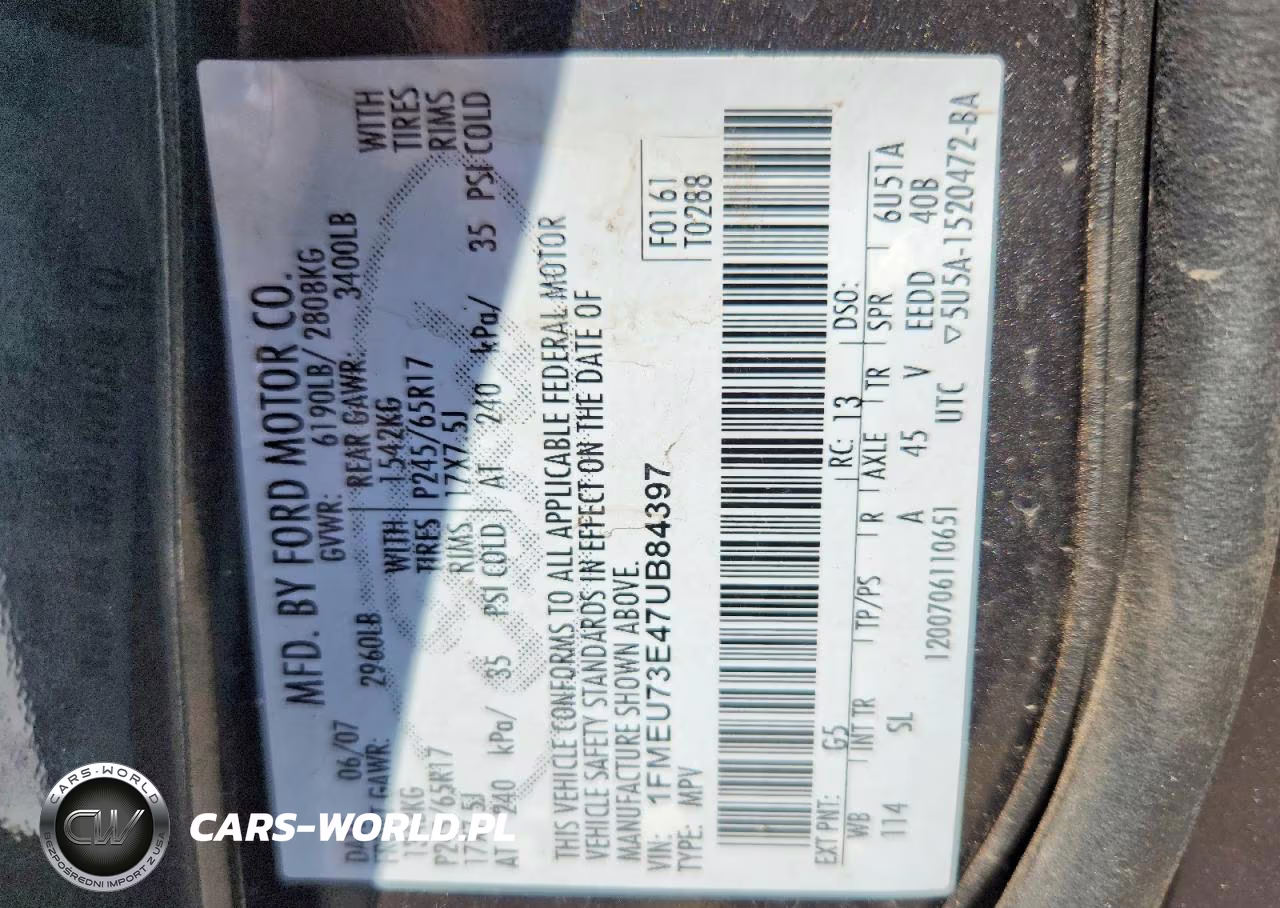2007 Ford Explorer Xlt VIN:1FMEU73E47UB84397 - 13