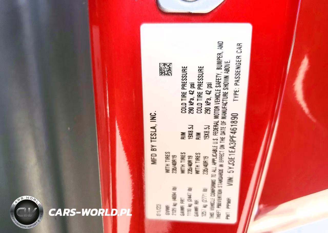 2023 Tesla Model 3 VIN:5YJ3E1EA3PF461890 - 12