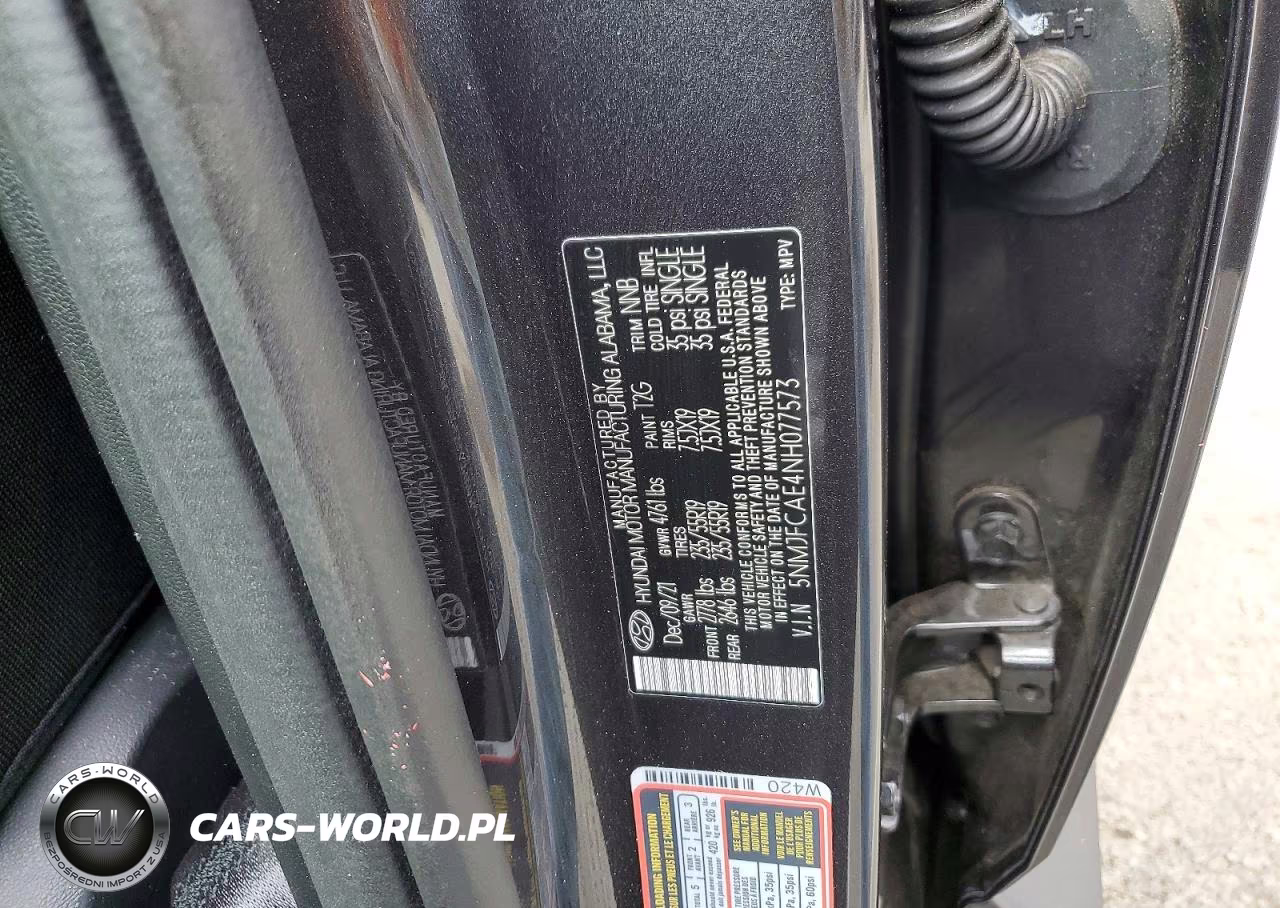 2022 Hyundai Tucson Sel VIN:5NMJFCAE4NH077573 - 12