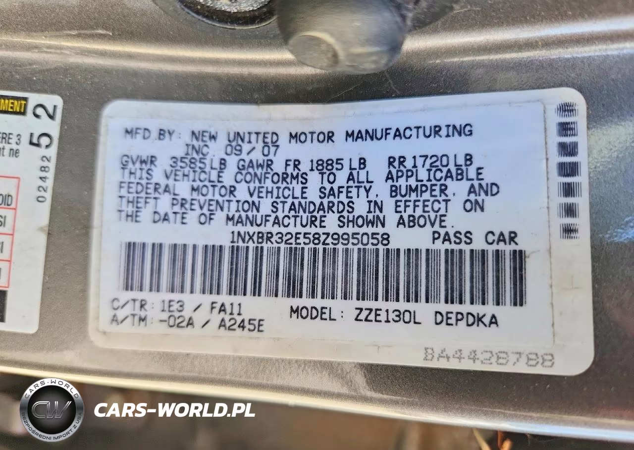 2008 Toyota Corolla VIN:1NXBR32E58Z995058 - 12