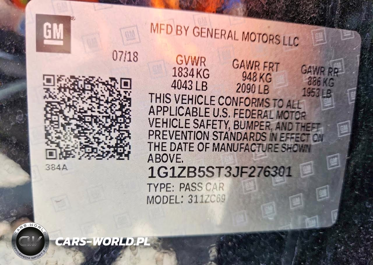 2018 Chevrolet Malibu Ls VIN:1G1ZB5ST3JF276301 - 12