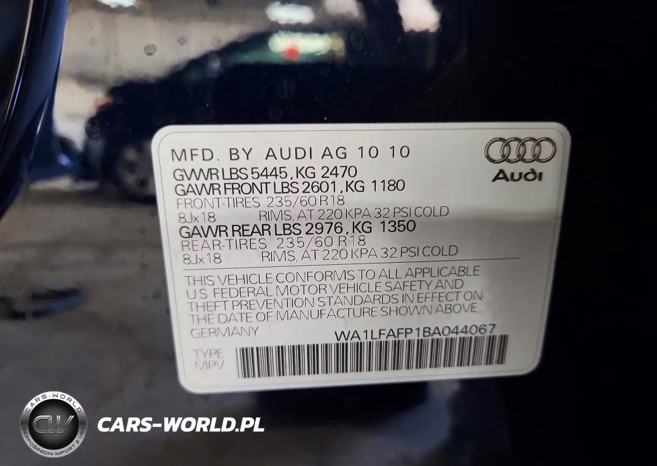 2011 Audi Q5 Premium Plus VIN:WA1LFAFP1BA044067 - 14