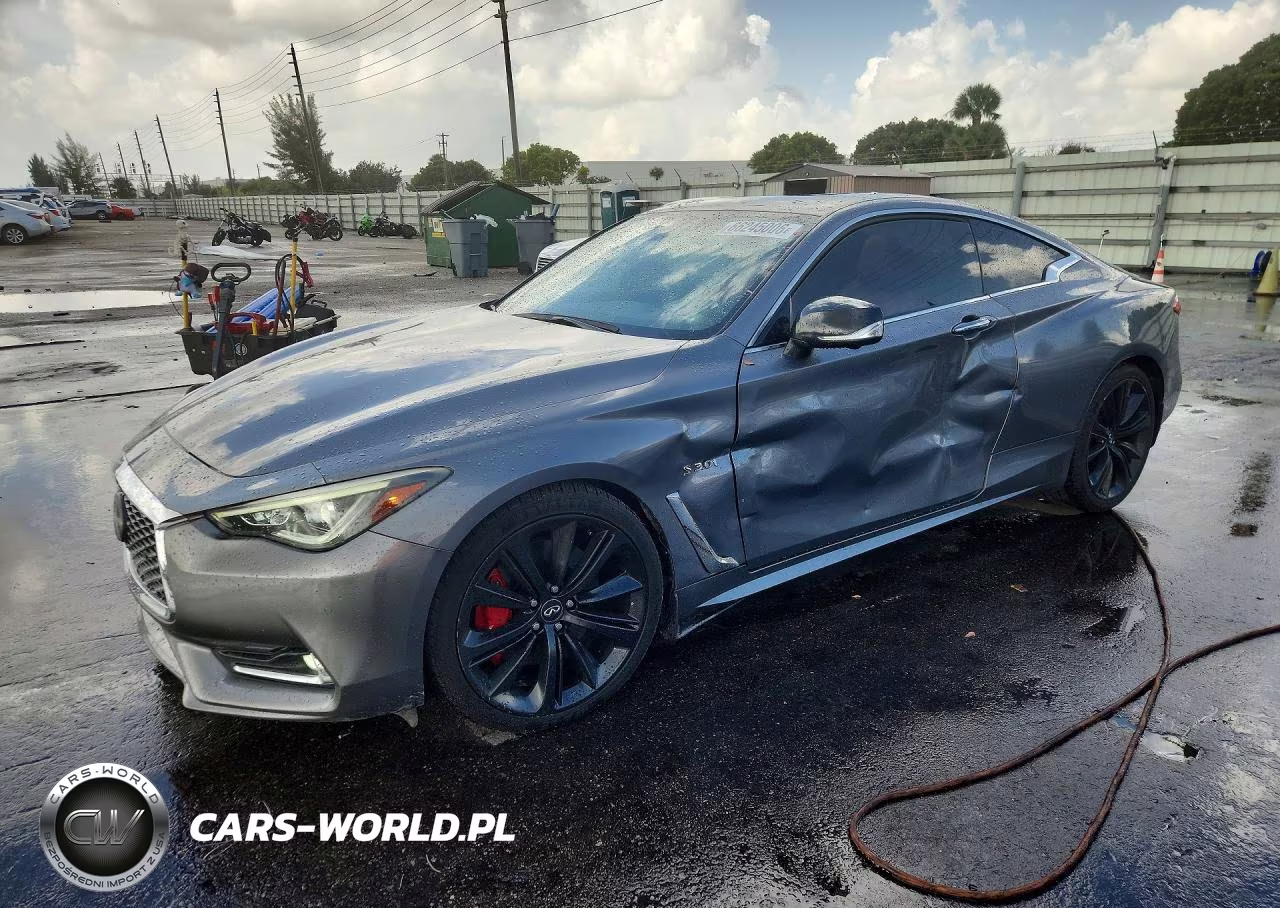 2019 Infiniti Q60 Red Sport 400 VIN:JN1FV7EL3KM440235 - 1