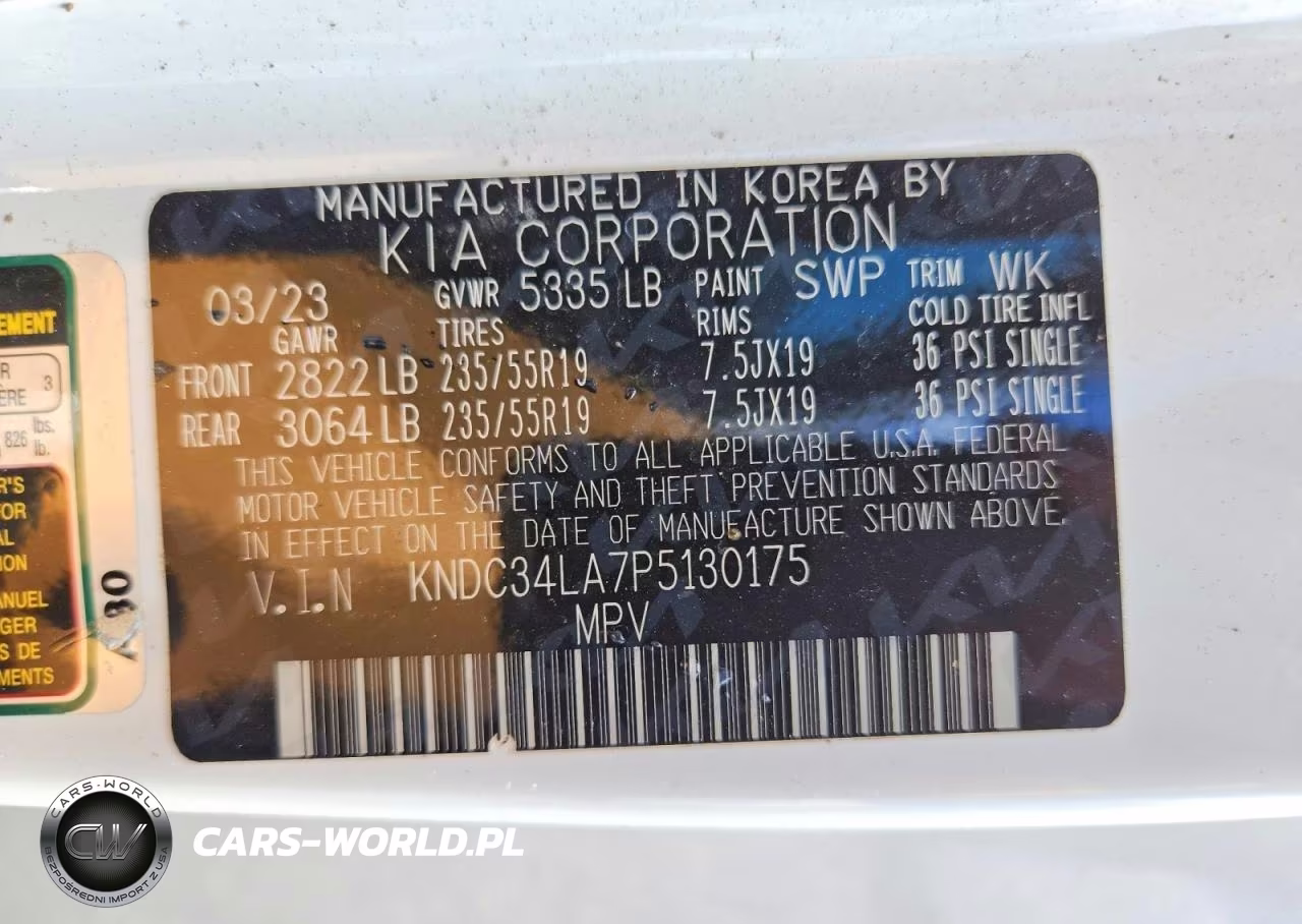 2023 Kia Ev6 Wind VIN:KNDC34LA7P5130175 - 13
