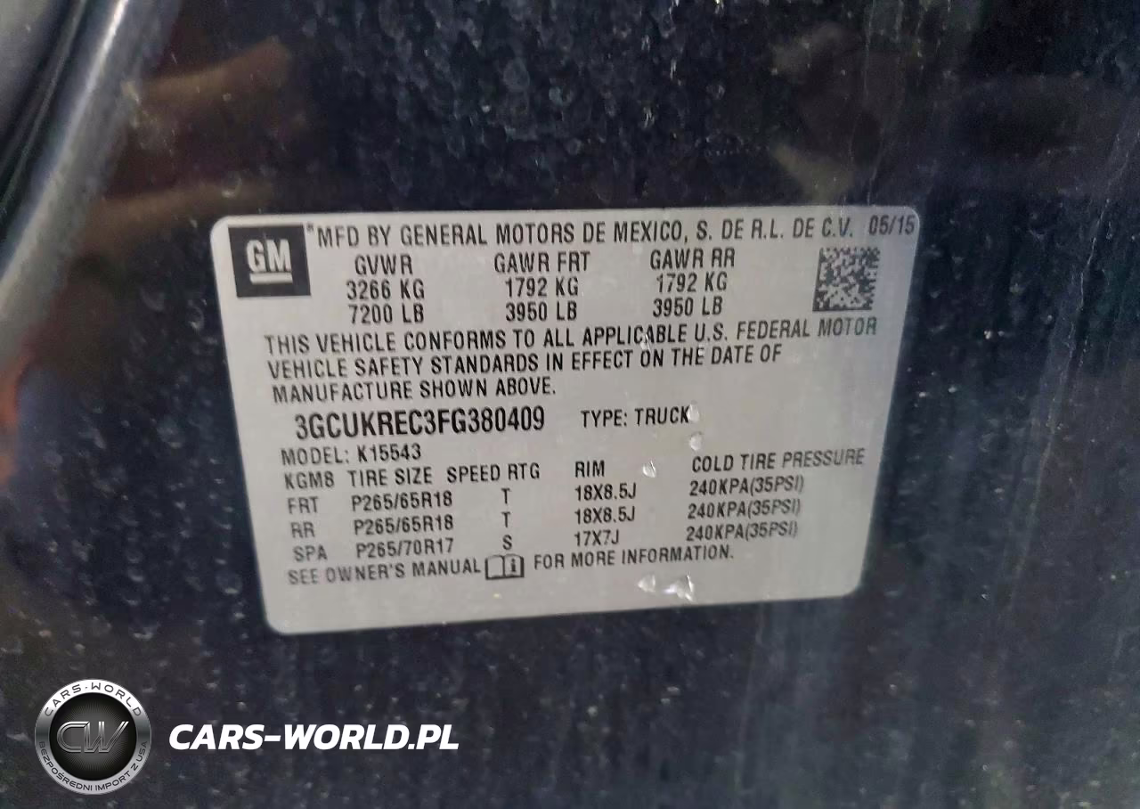 2015 Chevrolet Silverado K1500 Lt VIN:3GCUKREC3FG380409 - 12