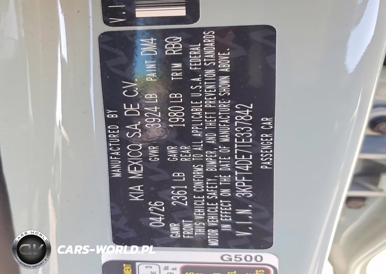 2026 Kia K4 Lxs VIN:3KPFT4DE7TE337842 - 12