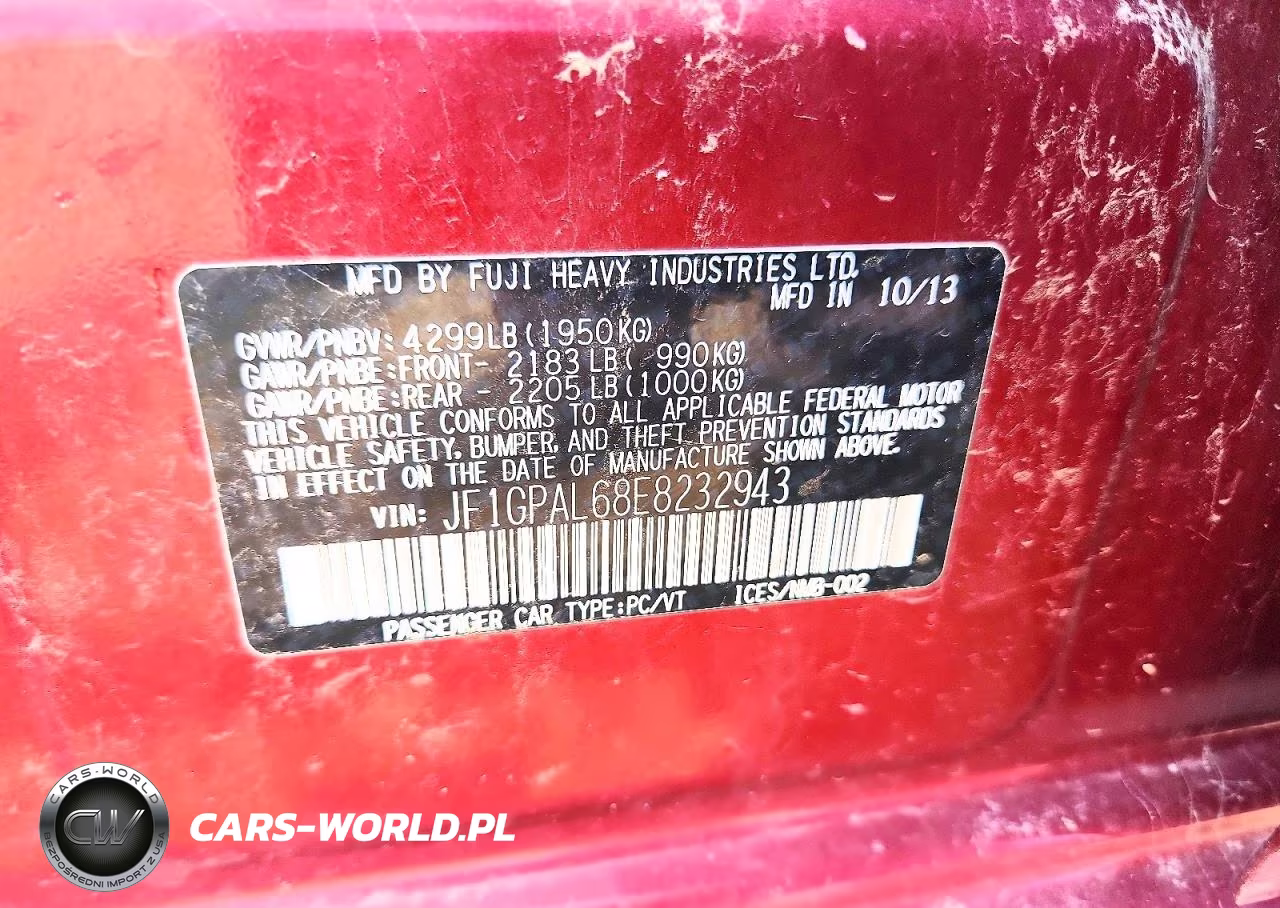 2014 Subaru Impreza Sport Premium VIN:JF1GPAL68E8232943 - 13