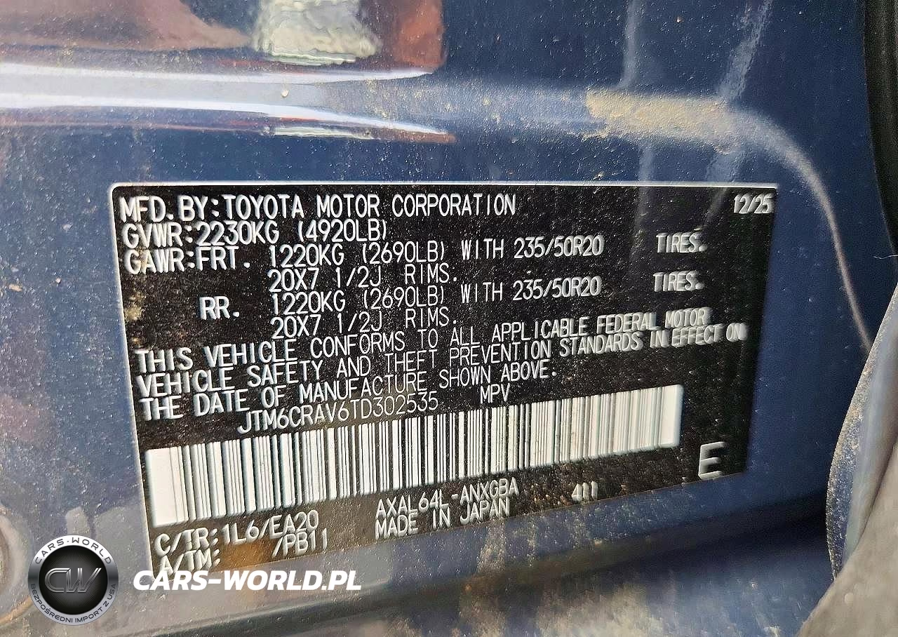 2026 Toyota Rav4 Limited VIN:JTM6CRAV6TD302535 - 13
