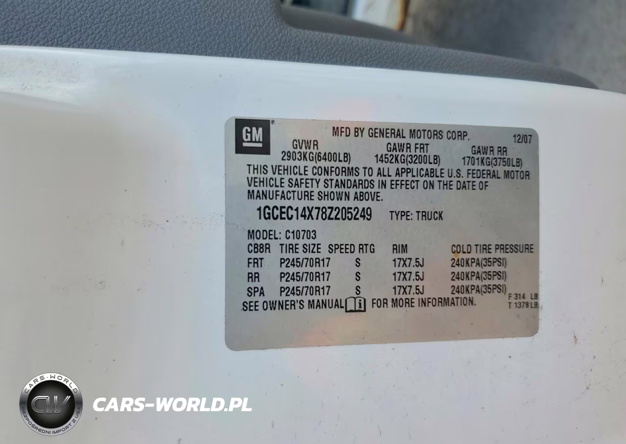 2008 Chevrolet Silverado C1500 VIN:1GCEC14X78Z205249 - 13