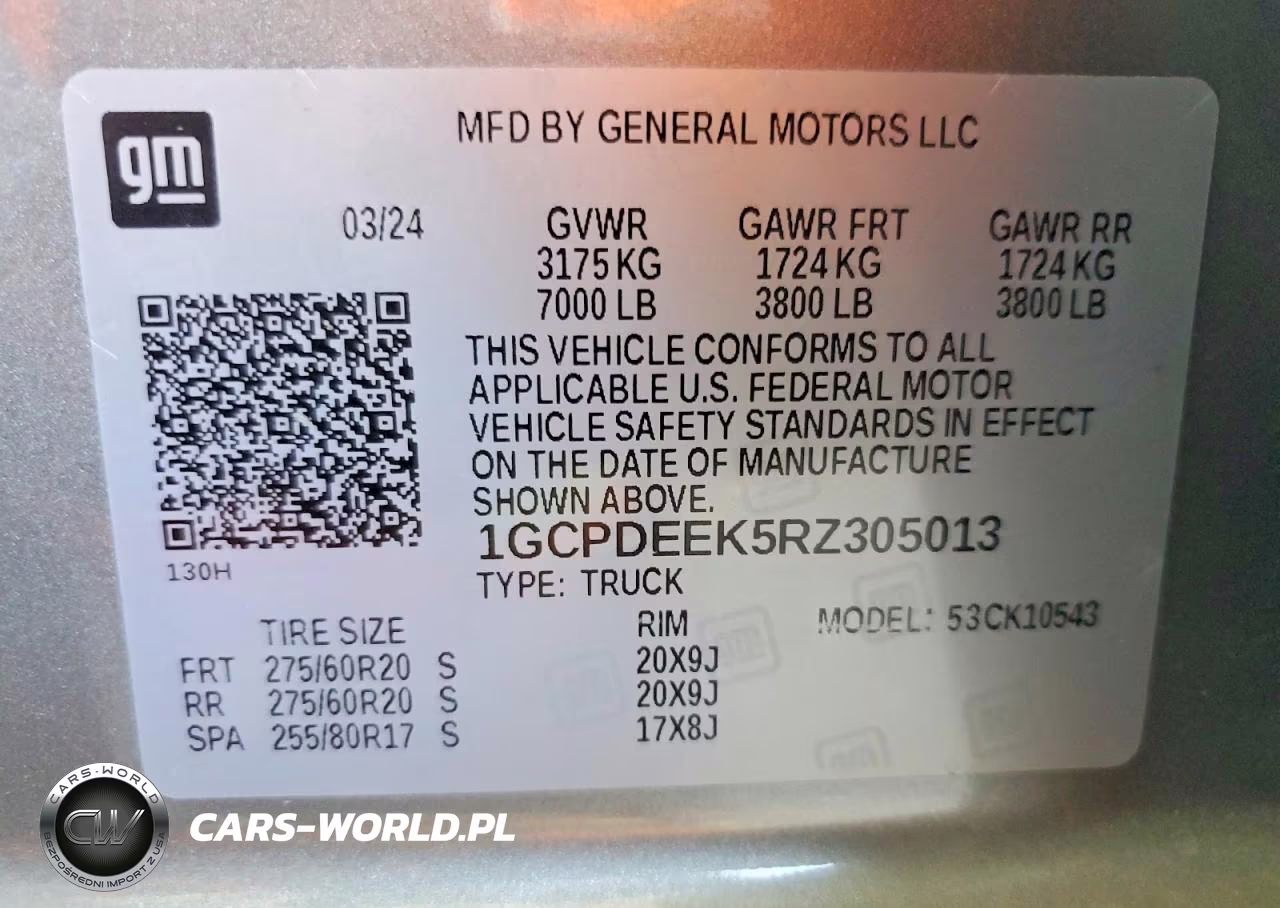 2024 Chevrolet Silverado K1500 Rst VIN:1GCPDEEK5RZ305013 - 12