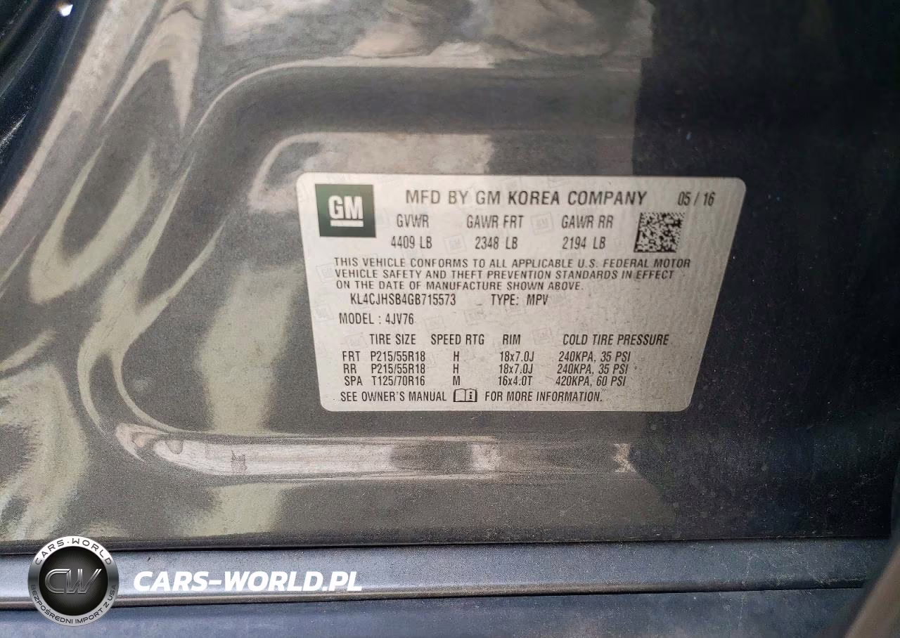 2016 Buick Encore Premium VIN:KL4CJHSB4GB715573 - 13