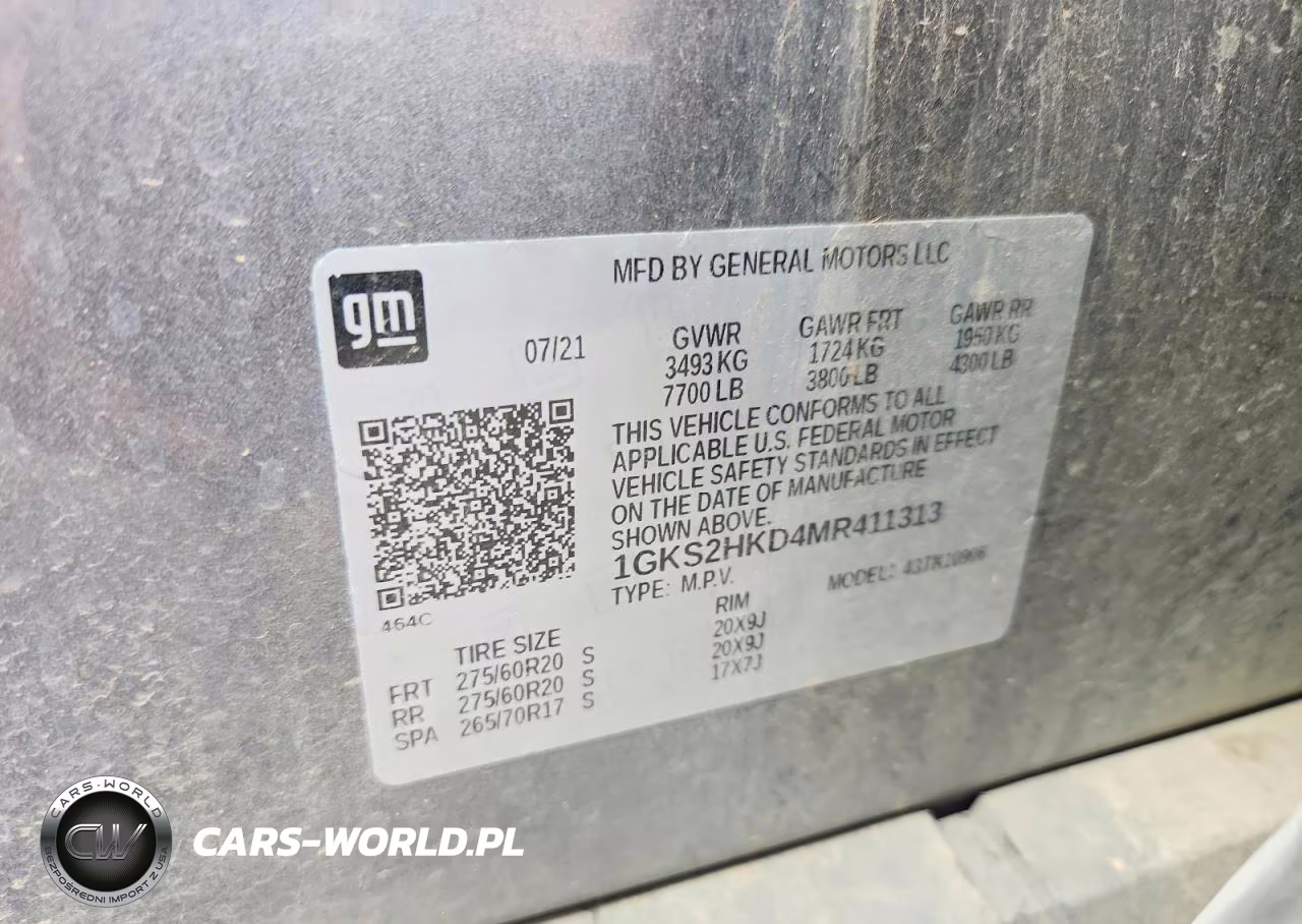 2021 GMC Yukon Xl K1500 At4 VIN:1GKS2HKD4MR411313 - 13