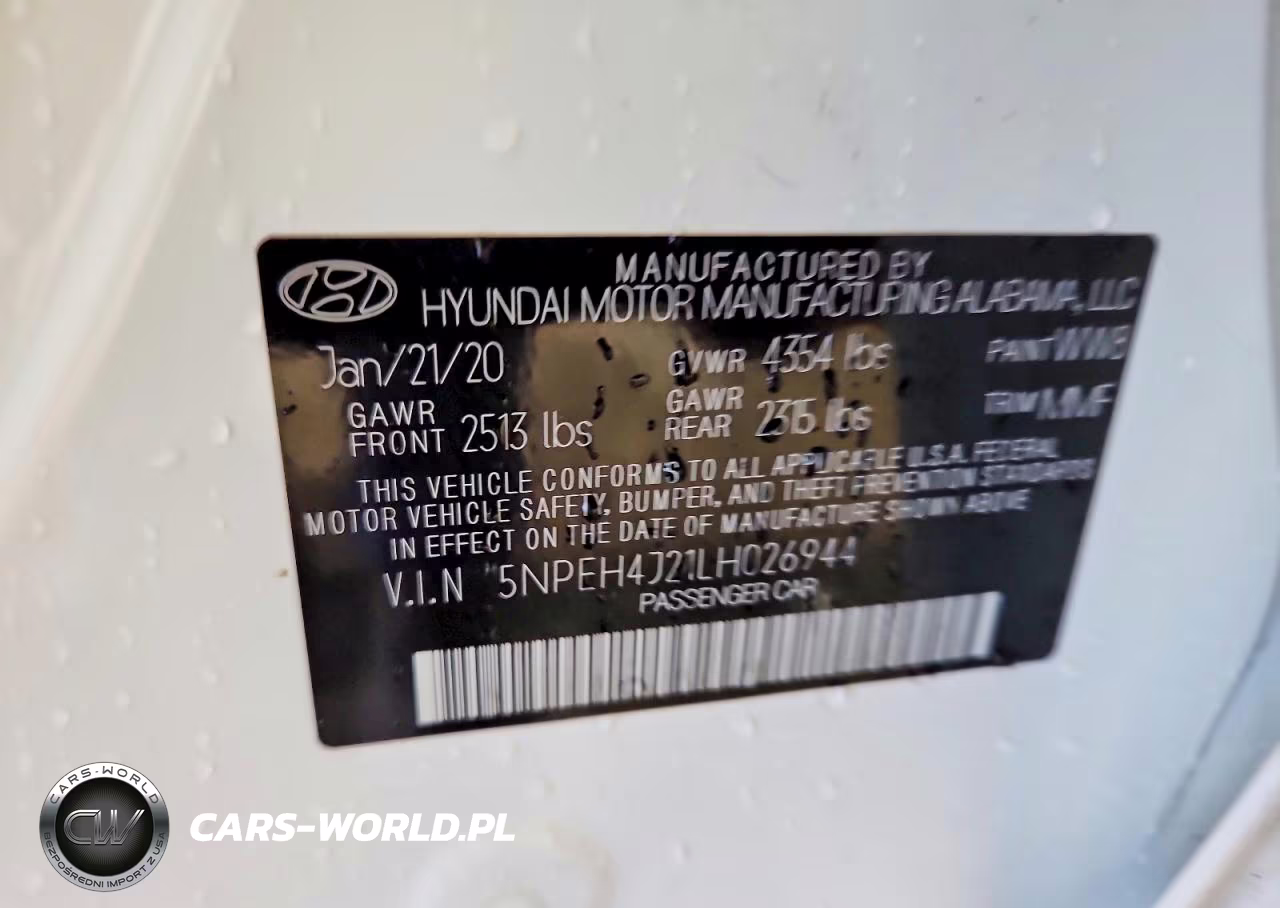2020 Hyundai Sonata Limited VIN:5NPEH4J21LH026944 - 12