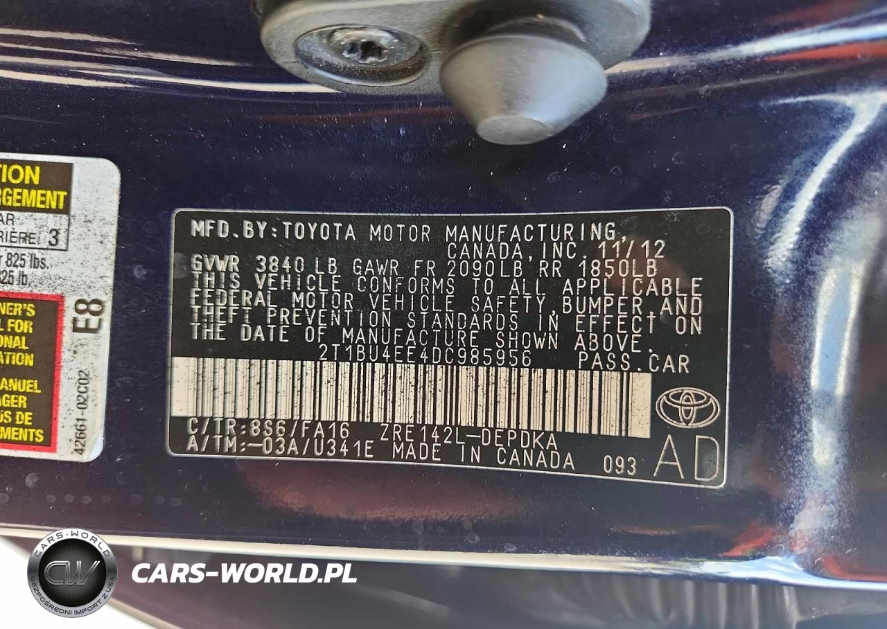2013 Toyota Corolla L VIN:2T1BU4EE4DC985956 - 12