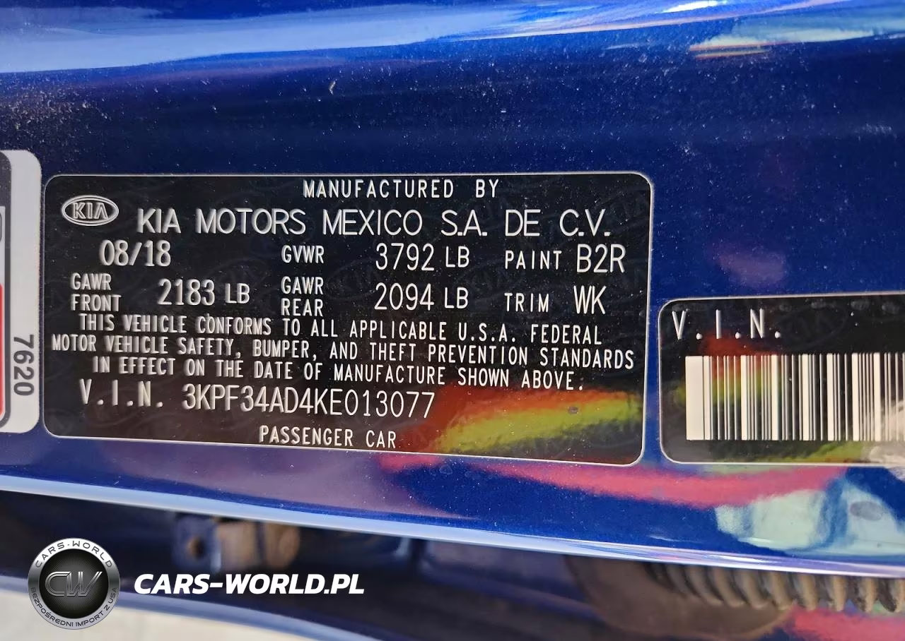 2019 Kia Forte S VIN:3KPF34AD4KE013077 - 13