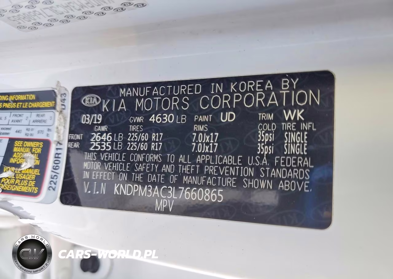 2020 Kia Sportage Lx VIN:KNDPM3AC3L7660865 - 13