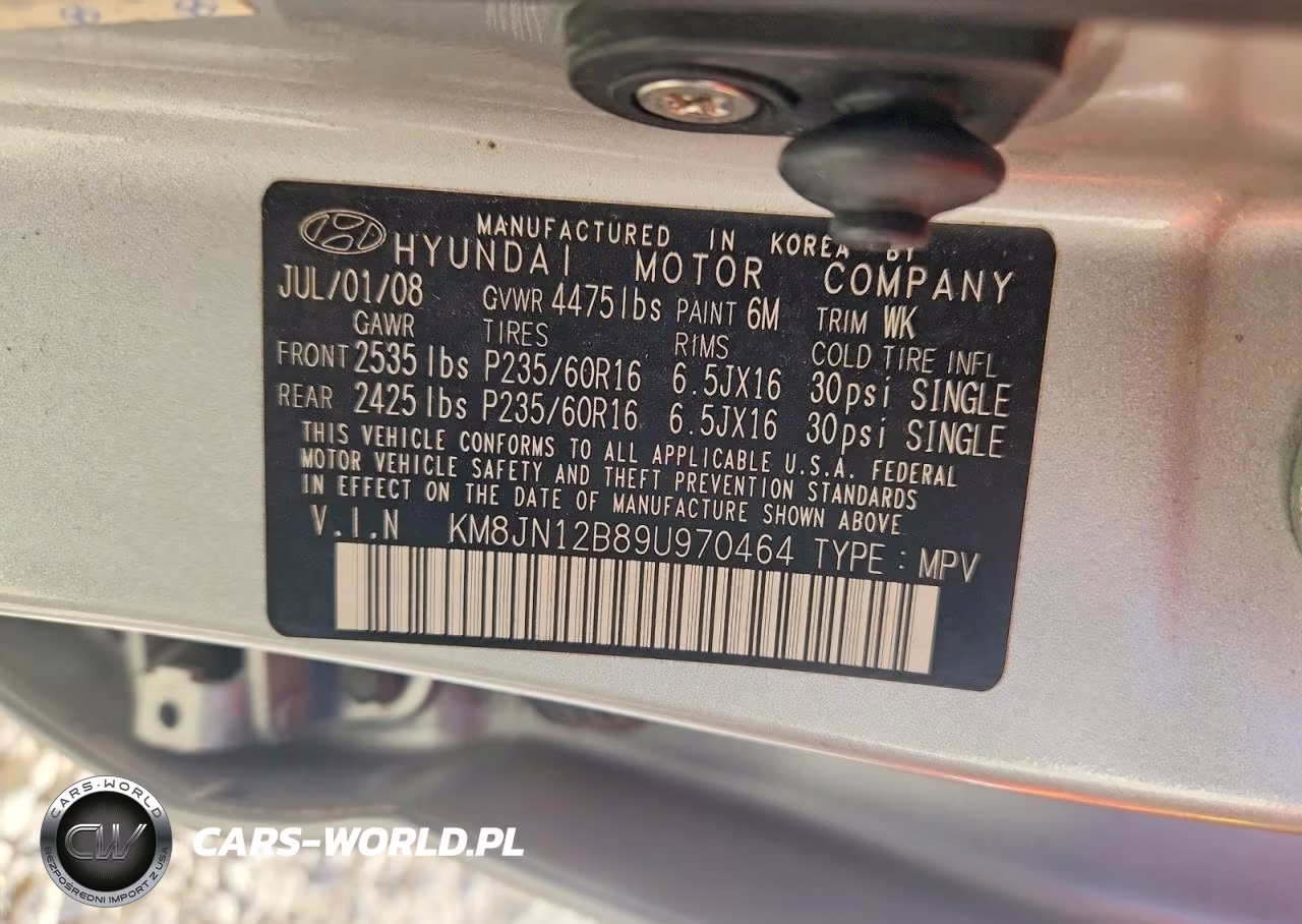 2009 Hyundai Tucson Limited I4 VIN:KM8JN12B89U970464 - 12