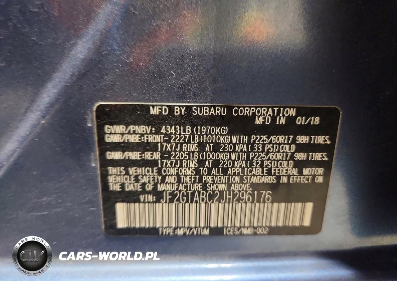 2018 Subaru Crosstrek Premium VIN:JF2GTABC2JH296176 - 14