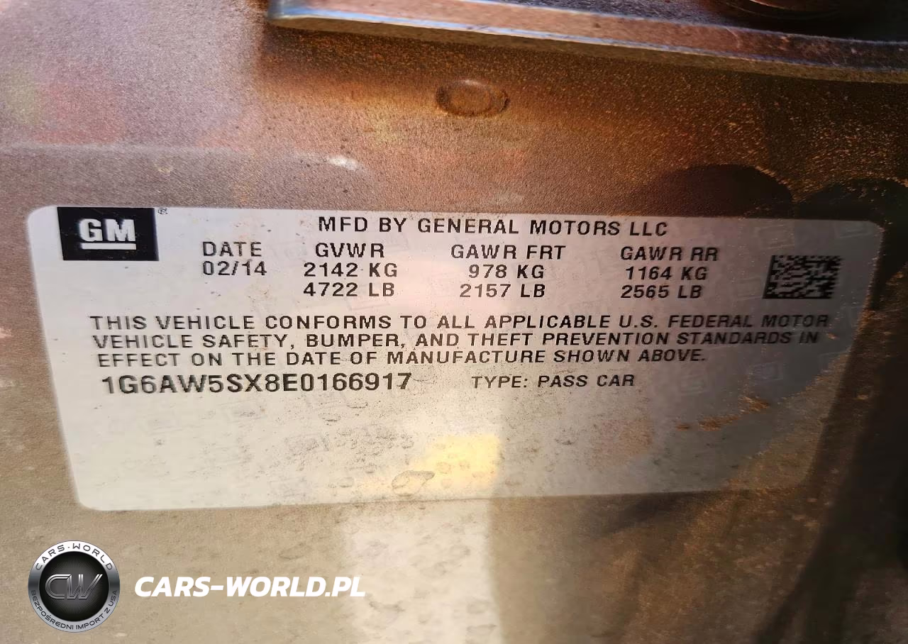 2014 Cadillac Cts VIN:1G6AW5SX8E0166917 - 12