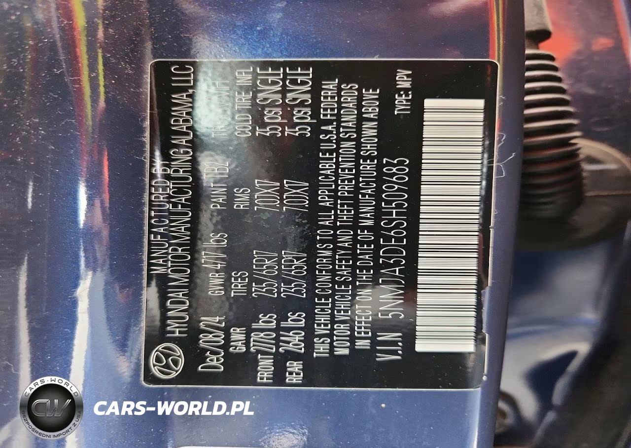 2025 Hyundai Tucson Se VIN:5NMJA3DE6SH509683 - 13