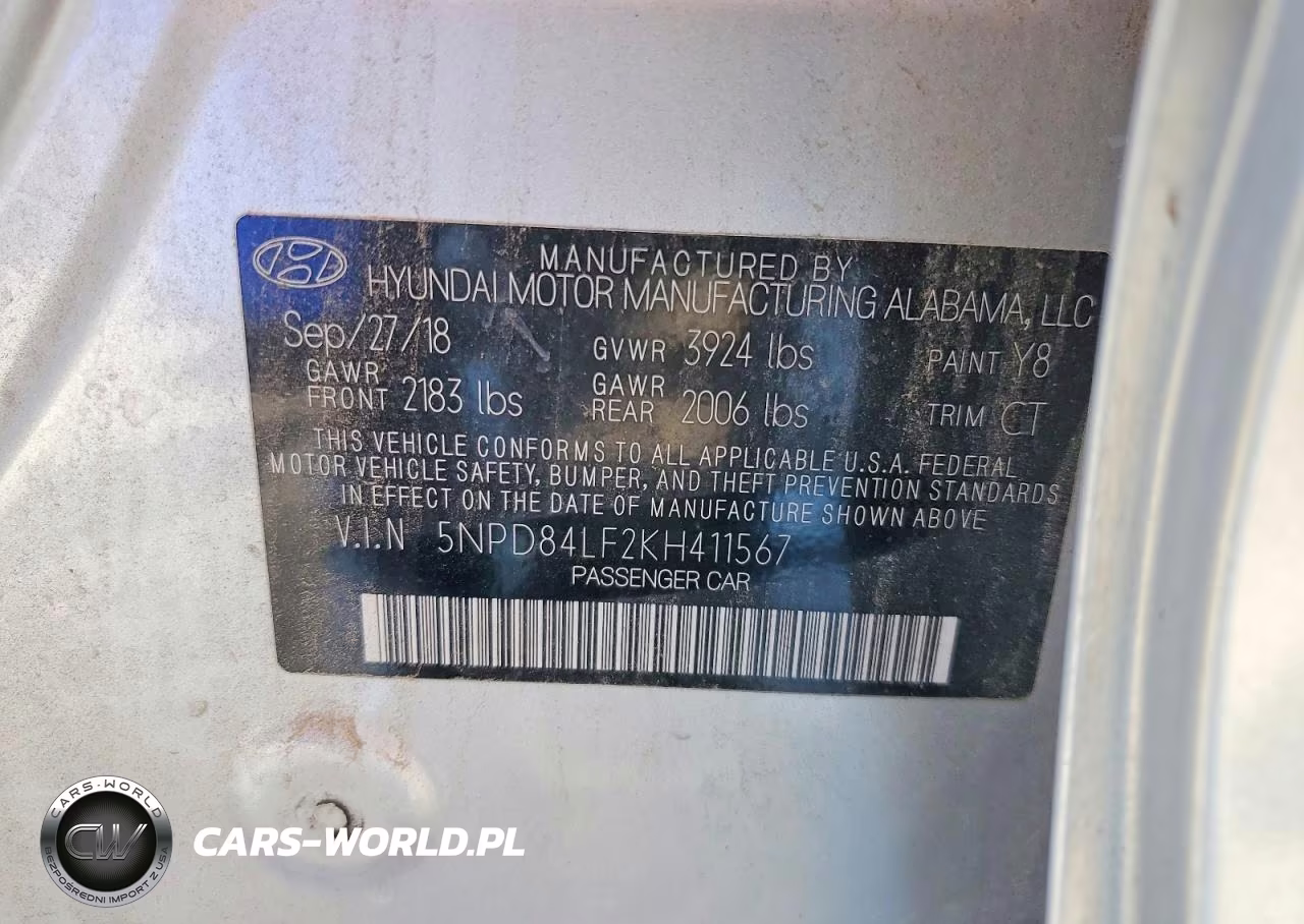 2019 Hyundai Elantra Value Edition VIN:5NPD84LF2KH411567 - 12